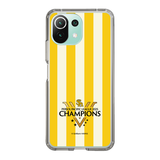 スリムプロテクションケース［ 福岡ソフトバンクホークス - PERSOL PACIFIC LEAGUE 2025 CHAMOIONS ロゴ - ストライプ ］