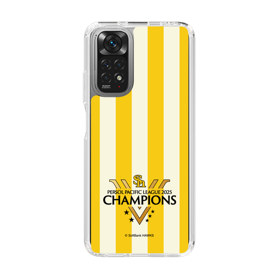 スリムプロテクションケース［ 福岡ソフトバンクホークス - PERSOL PACIFIC LEAGUE 2025 CHAMOIONS ロゴ - ストライプ ］