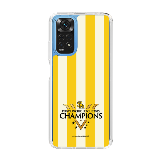 スリムプロテクションケース［ 福岡ソフトバンクホークス - PERSOL PACIFIC LEAGUE 2025 CHAMOIONS ロゴ - ストライプ ］