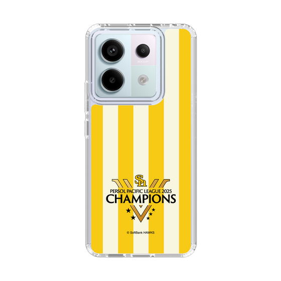 スリムプロテクションケース［ 福岡ソフトバンクホークス - PERSOL PACIFIC LEAGUE 2025 CHAMOIONS ロゴ - ストライプ ］