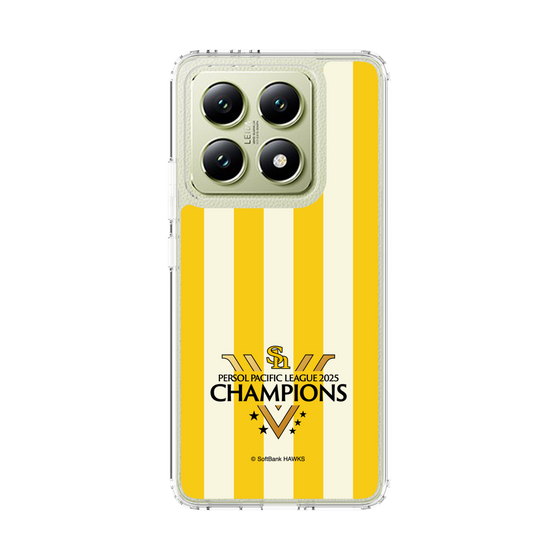 スリムプロテクションケース［ 福岡ソフトバンクホークス - PERSOL PACIFIC LEAGUE 2025 CHAMOIONS ロゴ - ストライプ ］