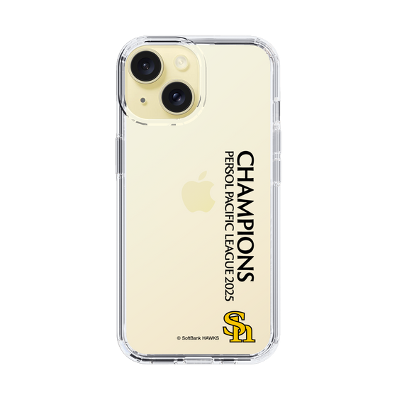 スリムプロテクションケース［ 福岡ソフトバンクホークス - PERSOL PACIFIC LEAGUE 2025 CHAMOIONS - 縦ロゴ ］