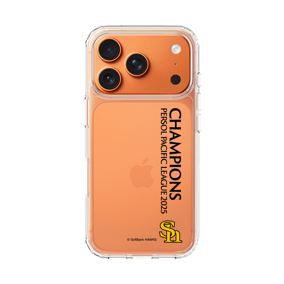 スリムプロテクションケース［ 福岡ソフトバンクホークス - PERSOL PACIFIC LEAGUE 2025 CHAMOIONS - 縦ロゴ ］