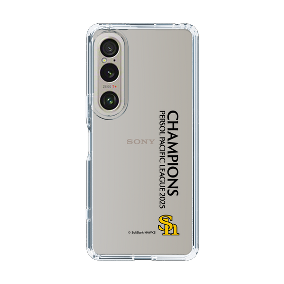 スリムプロテクションケース［ 福岡ソフトバンクホークス - PERSOL PACIFIC LEAGUE 2025 CHAMOIONS - 縦ロゴ ］