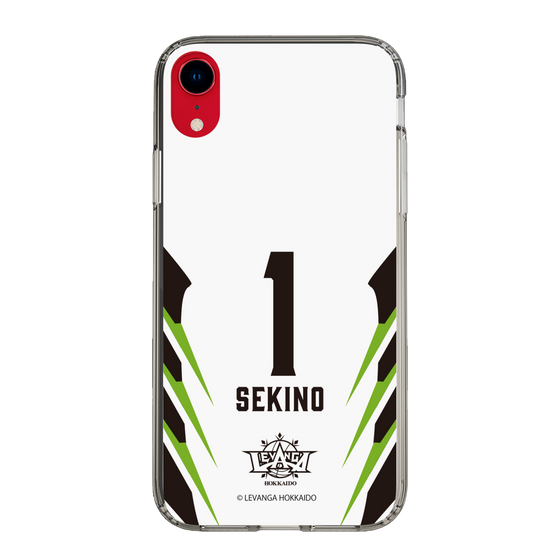 スリムプロテクションケース［ レバンガ北海道 - #1 SEKINO - AWAY - 裏 ］