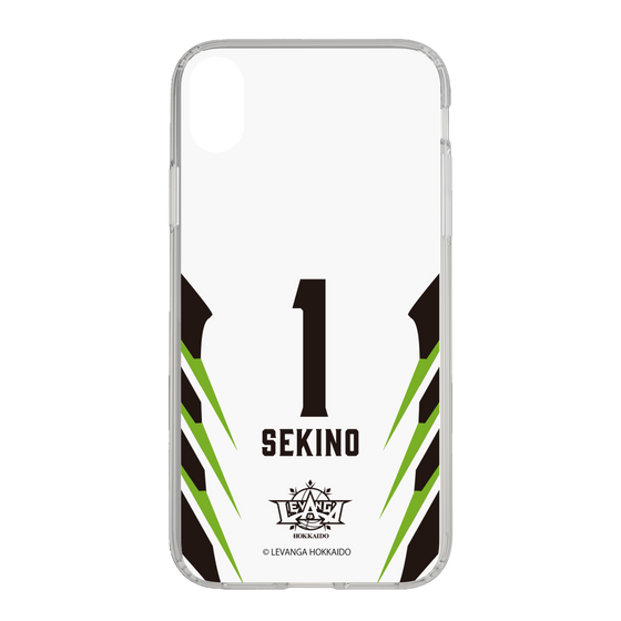 スリムプロテクションケース［ レバンガ北海道 - #1 SEKINO - AWAY - 裏 ］