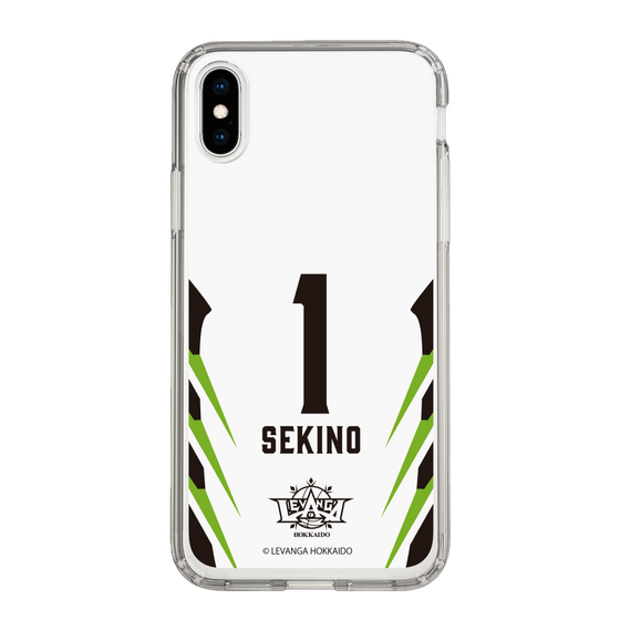 スリムプロテクションケース［ レバンガ北海道 - #1 SEKINO - AWAY - 裏 ］