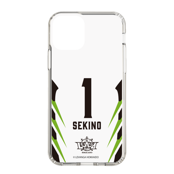 スリムプロテクションケース［ レバンガ北海道 - #1 SEKINO - AWAY - 裏 ］