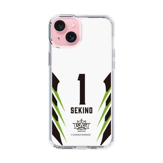 スリムプロテクションケース［ レバンガ北海道 - #1 SEKINO - AWAY - 裏 ］