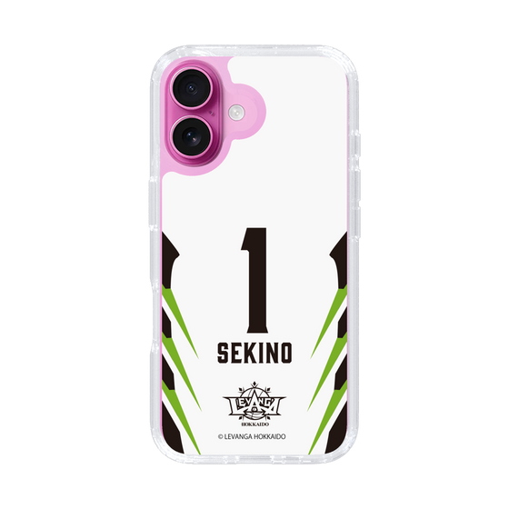 スリムプロテクションケース［ レバンガ北海道 - #1 SEKINO - AWAY - 裏 ］