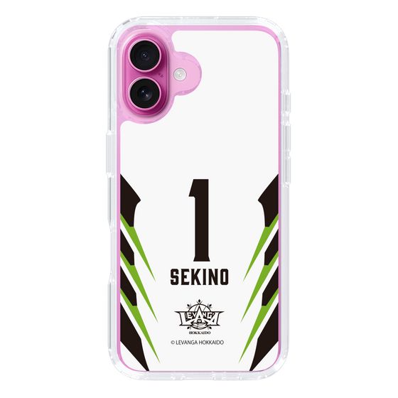 スリムプロテクションケース［ レバンガ北海道 - #1 SEKINO - AWAY - 裏 ］