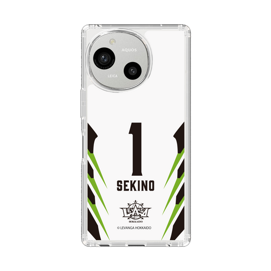 スリムプロテクションケース［ レバンガ北海道 - #1 SEKINO - AWAY - 裏 ］