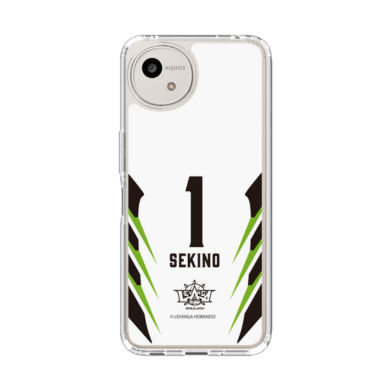 スリムプロテクションケース［ レバンガ北海道 - #1 SEKINO - AWAY - 裏 ］