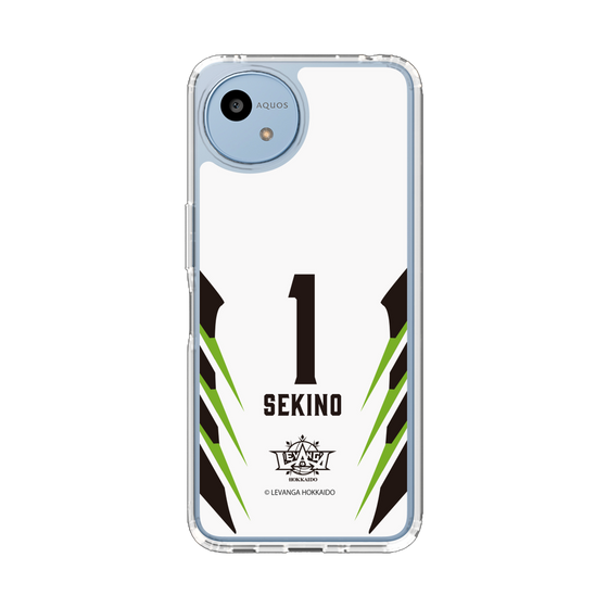 スリムプロテクションケース［ レバンガ北海道 - #1 SEKINO - AWAY - 裏 ］