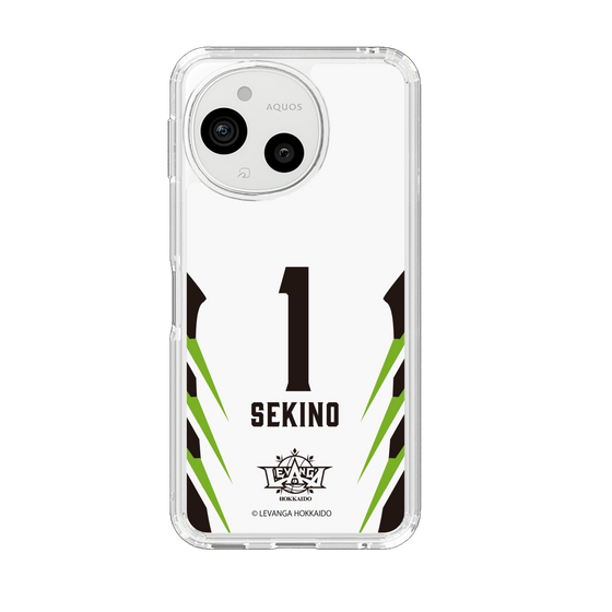 スリムプロテクションケース［ レバンガ北海道 - #1 SEKINO - AWAY - 裏 ］