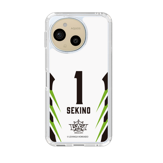 スリムプロテクションケース［ レバンガ北海道 - #1 SEKINO - AWAY - 裏 ］