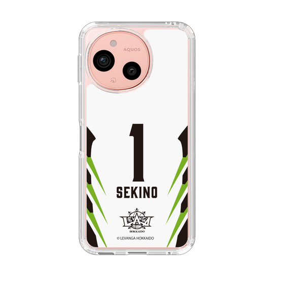 スリムプロテクションケース［ レバンガ北海道 - #1 SEKINO - AWAY - 裏 ］