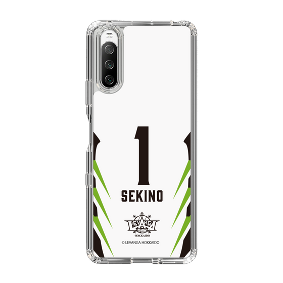 スリムプロテクションケース［ レバンガ北海道 - #1 SEKINO - AWAY - 裏 ］