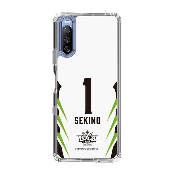スリムプロテクションケース［ レバンガ北海道 - #1 SEKINO - AWAY - 裏 ］