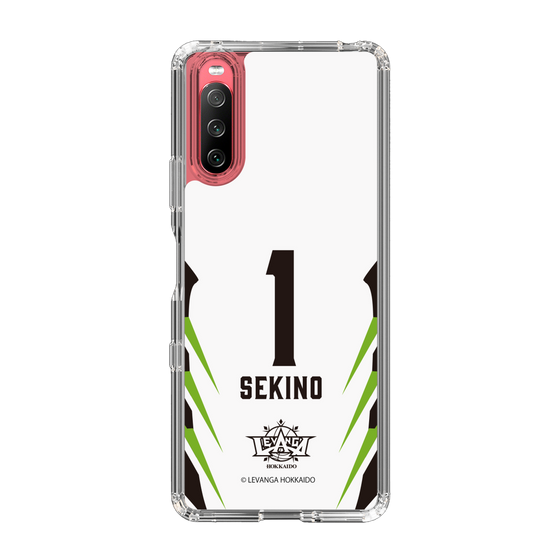 スリムプロテクションケース［ レバンガ北海道 - #1 SEKINO - AWAY - 裏 ］
