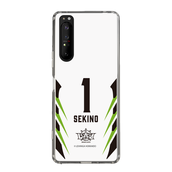 スリムプロテクションケース［ レバンガ北海道 - #1 SEKINO - AWAY - 裏 ］