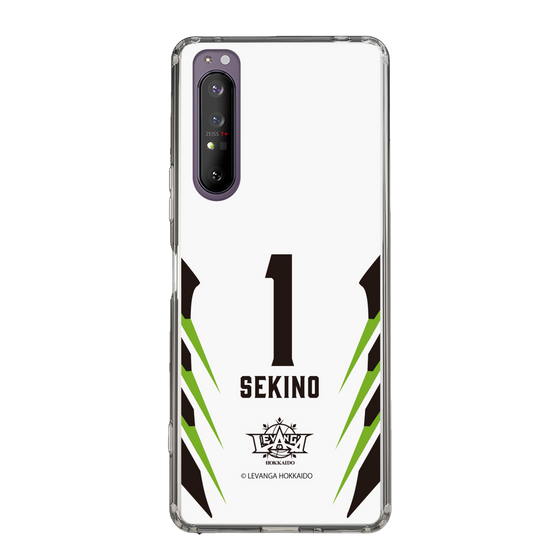 スリムプロテクションケース［ レバンガ北海道 - #1 SEKINO - AWAY - 裏 ］