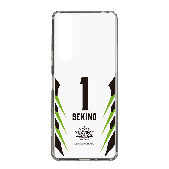 スリムプロテクションケース［ レバンガ北海道 - #1 SEKINO - AWAY - 裏 ］