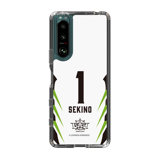 スリムプロテクションケース［ レバンガ北海道 - #1 SEKINO - AWAY - 裏 ］
