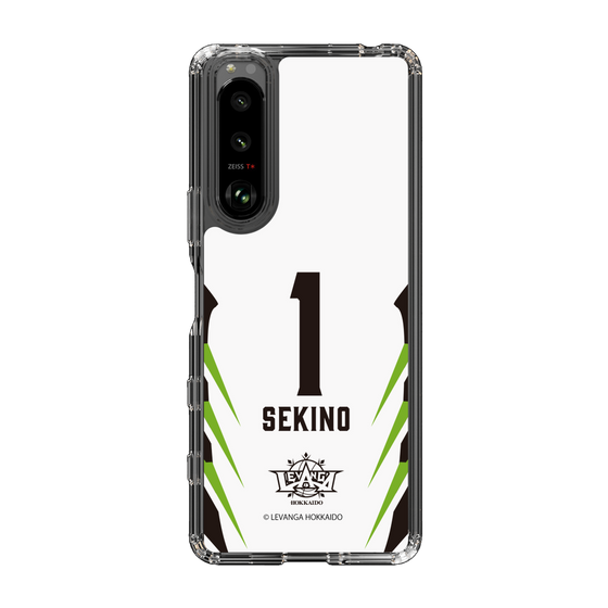 スリムプロテクションケース［ レバンガ北海道 - #1 SEKINO - AWAY - 裏 ］