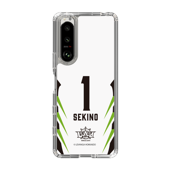 スリムプロテクションケース［ レバンガ北海道 - #1 SEKINO - AWAY - 裏 ］