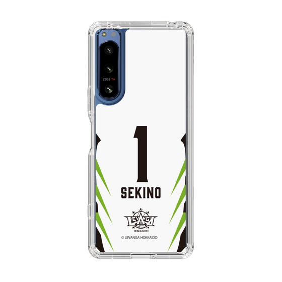 スリムプロテクションケース［ レバンガ北海道 - #1 SEKINO - AWAY - 裏 ］
