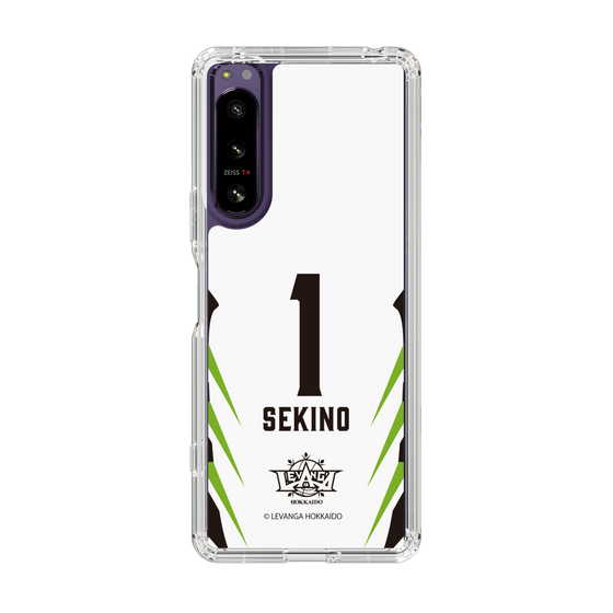 スリムプロテクションケース［ レバンガ北海道 - #1 SEKINO - AWAY - 裏 ］