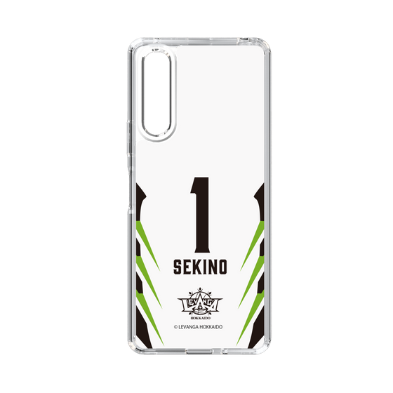 スリムプロテクションケース［ レバンガ北海道 - #1 SEKINO - AWAY - 裏 ］