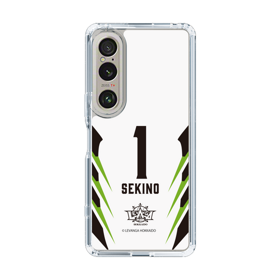 スリムプロテクションケース［ レバンガ北海道 - #1 SEKINO - AWAY - 裏 ］