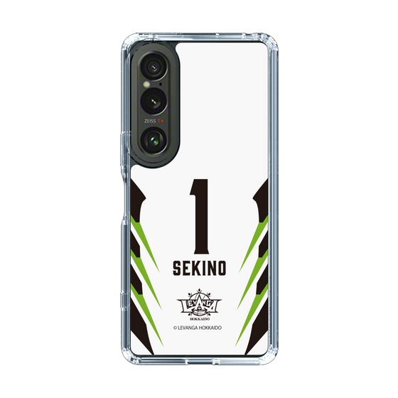 スリムプロテクションケース［ レバンガ北海道 - #1 SEKINO - AWAY - 裏 ］