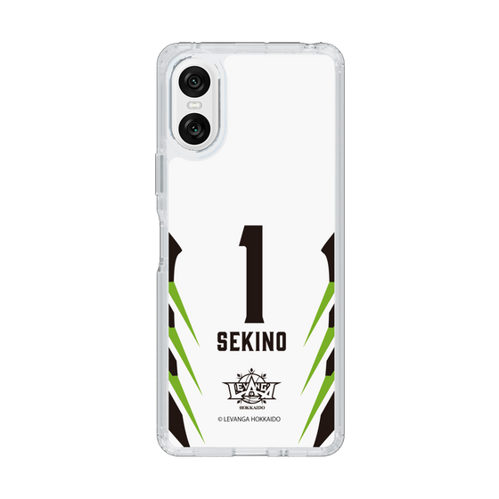 スリムプロテクションケース［ レバンガ北海道 - #1 SEKINO - AWAY - 裏 ］