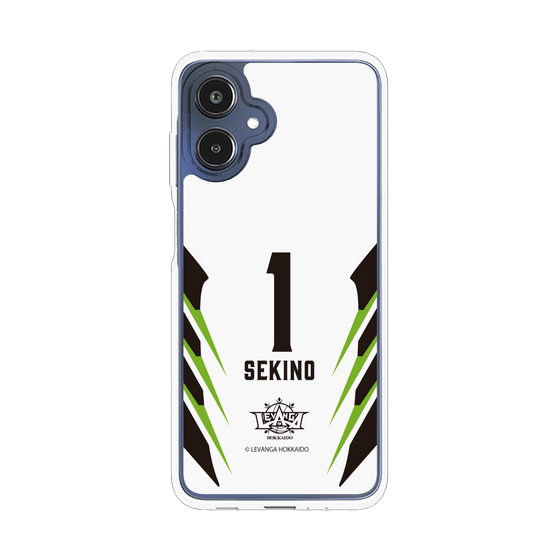 スリムプロテクションケース［ レバンガ北海道 - #1 SEKINO - AWAY - 裏 ］