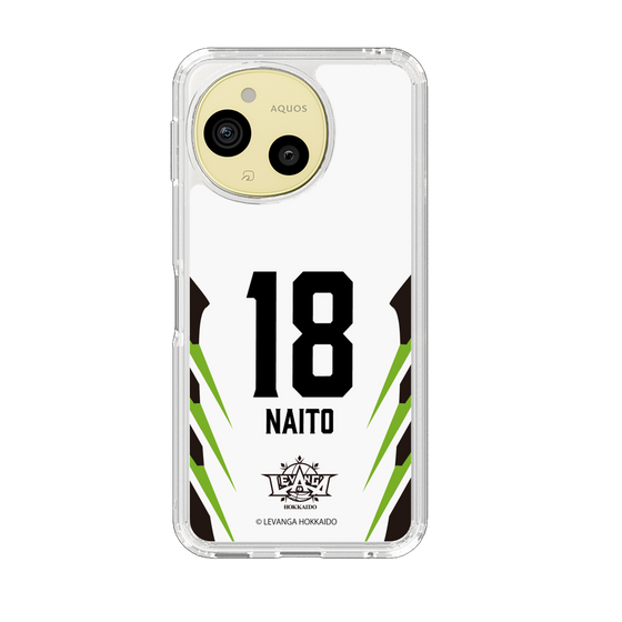 スリムプロテクションケース［ レバンガ北海道 - #18 NAITO - AWAY - 裏 ］