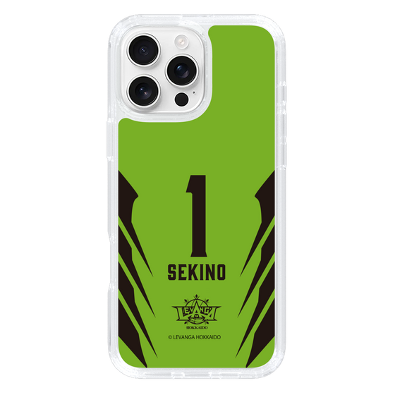 スリムプロテクションケース［ レバンガ北海道 - #1 SEKINO - HOME - 裏 ］