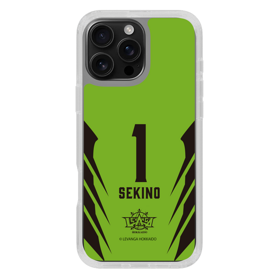 スリムプロテクションケース［ レバンガ北海道 - #1 SEKINO - HOME - 裏 ］