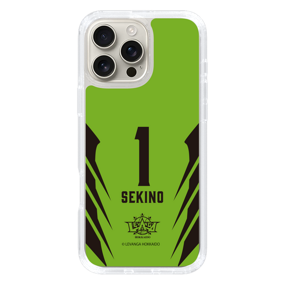 スリムプロテクションケース［ レバンガ北海道 - #1 SEKINO - HOME - 裏 ］