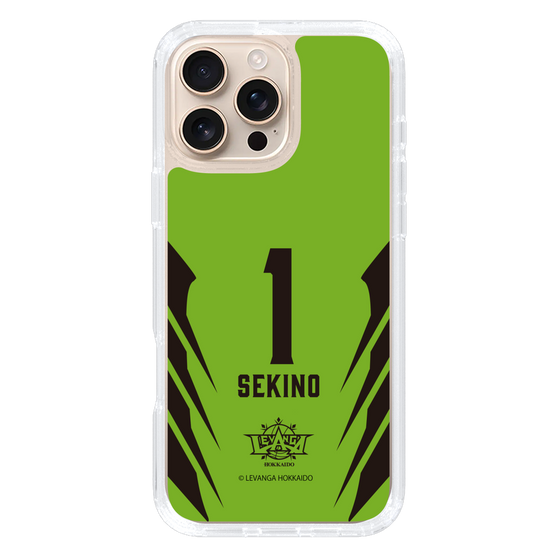 スリムプロテクションケース［ レバンガ北海道 - #1 SEKINO - HOME - 裏 ］