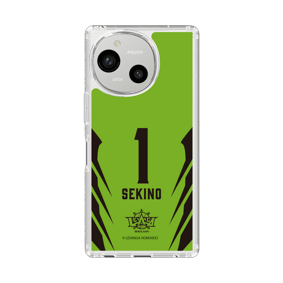 スリムプロテクションケース［ レバンガ北海道 - #1 SEKINO - HOME - 裏 ］