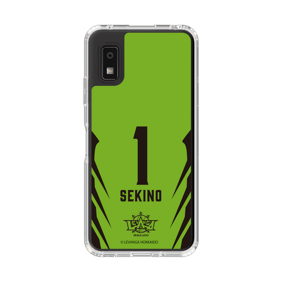スリムプロテクションケース［ レバンガ北海道 - #1 SEKINO - HOME - 裏 ］