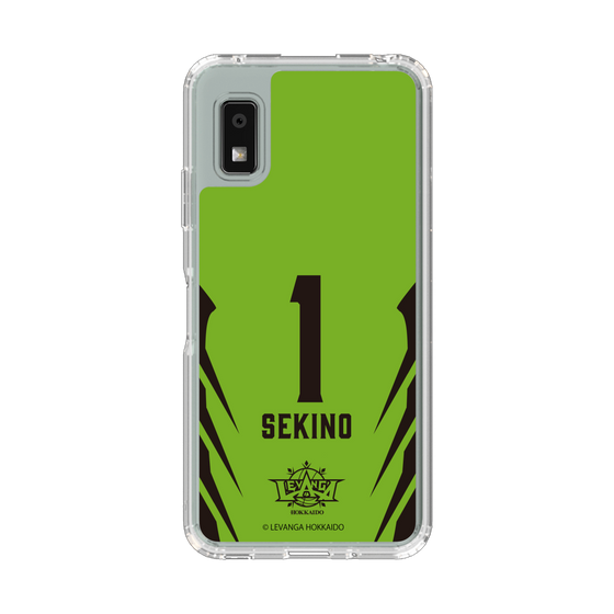 スリムプロテクションケース［ レバンガ北海道 - #1 SEKINO - HOME - 裏 ］