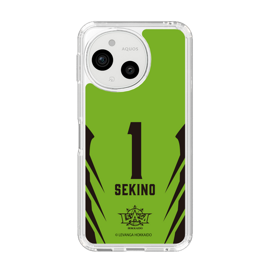 スリムプロテクションケース［ レバンガ北海道 - #1 SEKINO - HOME - 裏 ］