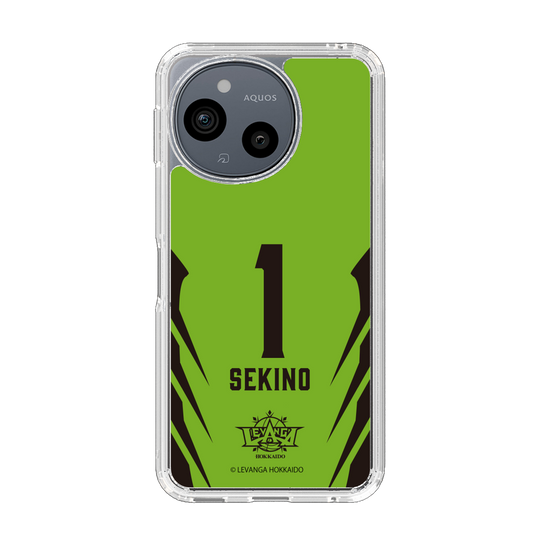 スリムプロテクションケース［ レバンガ北海道 - #1 SEKINO - HOME - 裏 ］