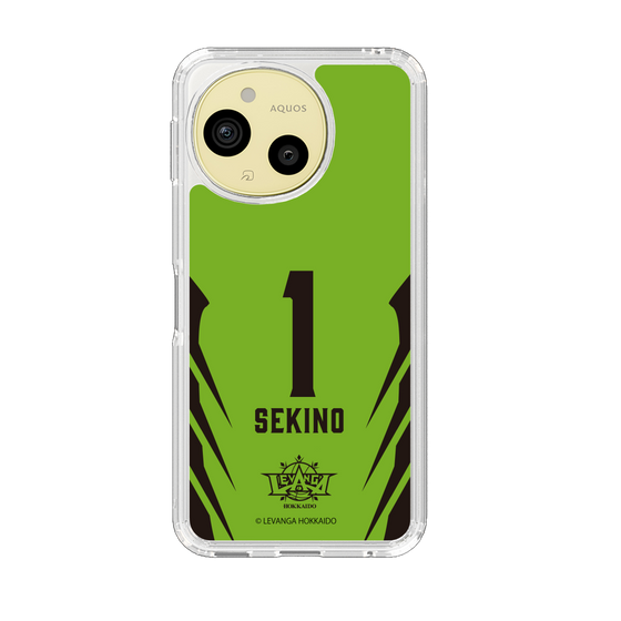 スリムプロテクションケース［ レバンガ北海道 - #1 SEKINO - HOME - 裏 ］