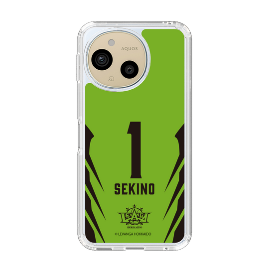 スリムプロテクションケース［ レバンガ北海道 - #1 SEKINO - HOME - 裏 ］