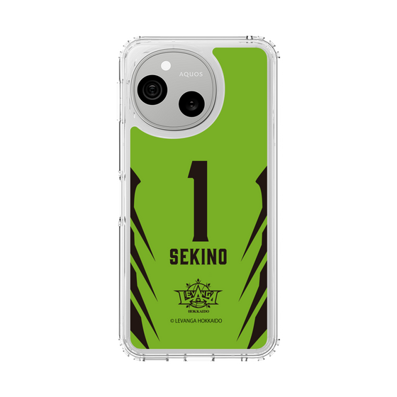 スリムプロテクションケース［ レバンガ北海道 - #1 SEKINO - HOME - 裏 ］